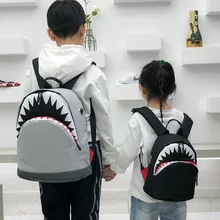 1-10 лет Детский рюкзак 3D Акула холст школы детский сад милый Животные сумки неопрена для мальчиков и девочек рюкзаки творчества