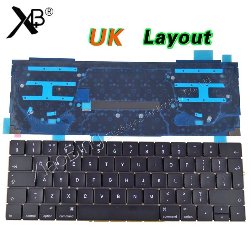 New A1706 Keyboard UK English EU EURO Backlit Backlight for MacBook Pro
