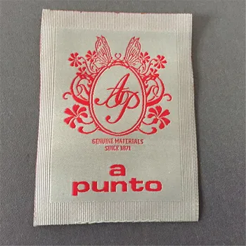 

Custom High Definition Woven Clothing Label Woven Name Label Name Tags