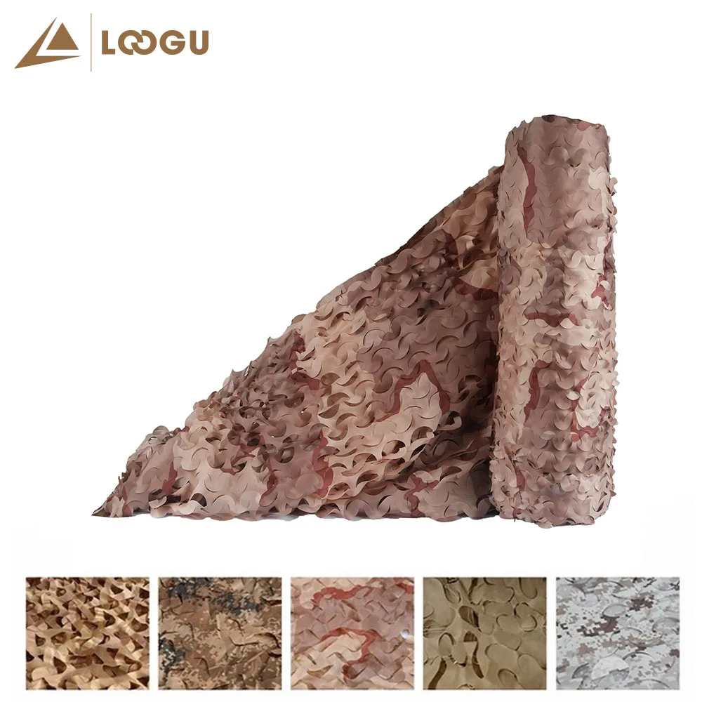 

LOOGU E 3M*1.5M Car Tent Camouflage Netting Desert Camo Net Blinds For Hunting Camping Camo Fence without edge binding and mesh