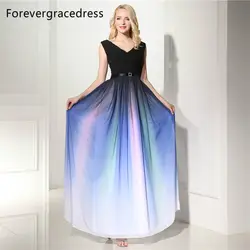 Forevergracedress фактические фотографии популярные вечернее платье V Средства ухода за кожей шеи шифоновое платье без рукавов с открытой спиной