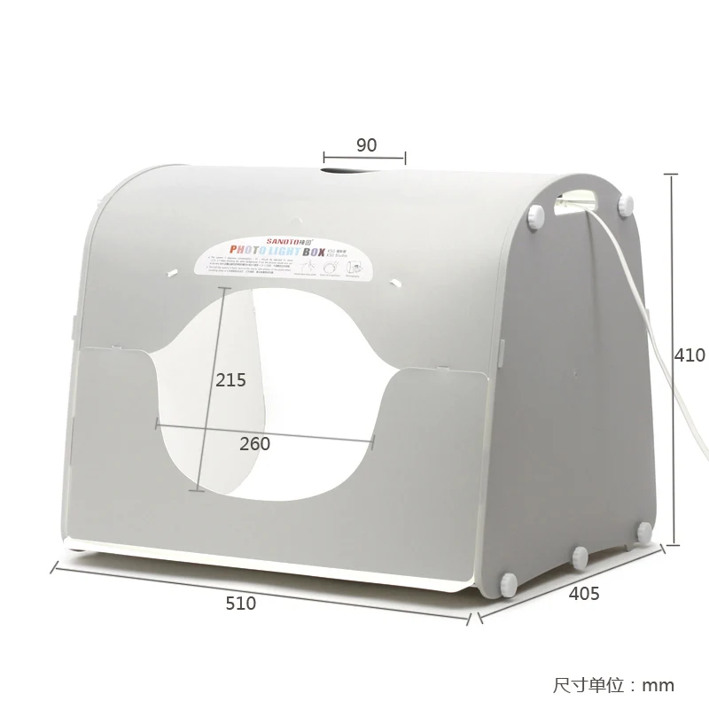 SANOTO K50 20" x 16" softbox photo studio photography light box portable LED photo box for 220/110V EU US UK AU