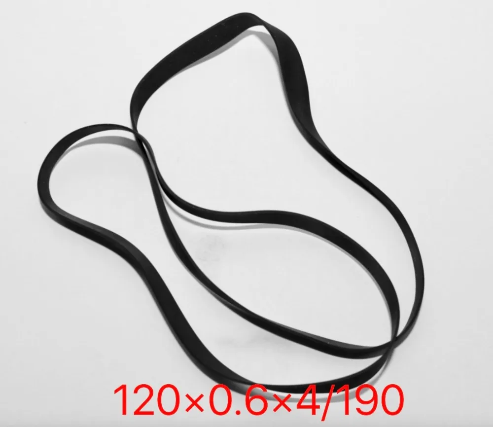 

2Pieces/Lot Fold Length:190mm Thickness:0.6mm Width:4mm Opener Record Player Belt Recorder Drive Transmission Flat Belt