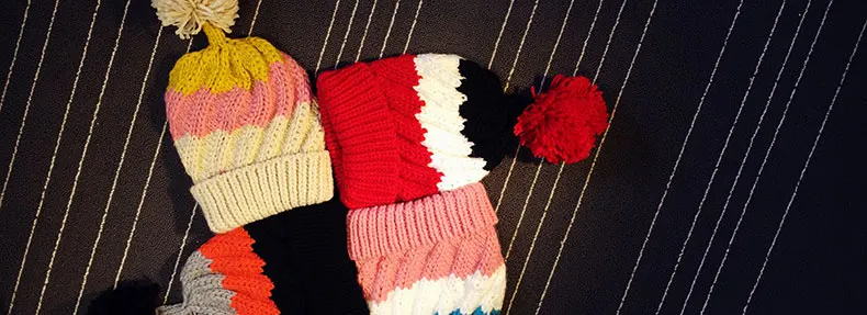 BomHCS Женская мода зима теплая шапочка 100% ручной вязки Spire ананас шляпа Кепки