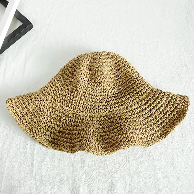 Новые летние для женщин Шапки флоппи Панама Карманный шляпа женские солнцезащитные пляжные шляпы для дорожные аксессуары