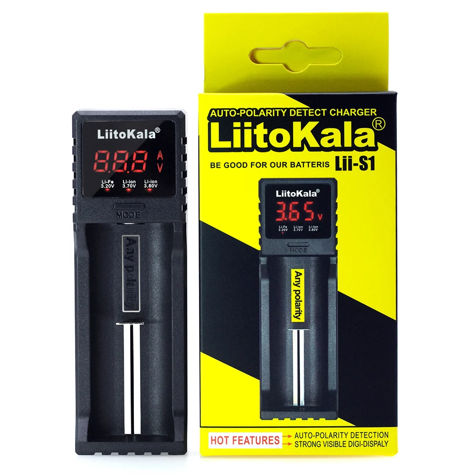 Зарядное устройство LiitoKala Lii 500 S1 18650 ЖК дисплей тестовая батарея 18350 26650 10440 14500 18500