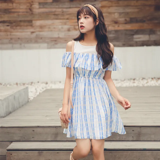 Vestido de verano a rayas para niñas, 13, 15 y 16 años, Estilo Princesa, 2018 Vestido de verano a rayas para niñas, 13, 15 y 16 años, Estilo Princesa, 2018