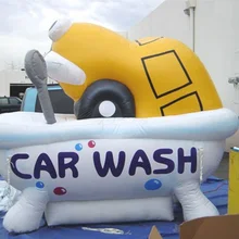 Гигантская и милая надувная Рекламная Реплика надувная модель Мойки автомобиля поставляется с воздуходувкой