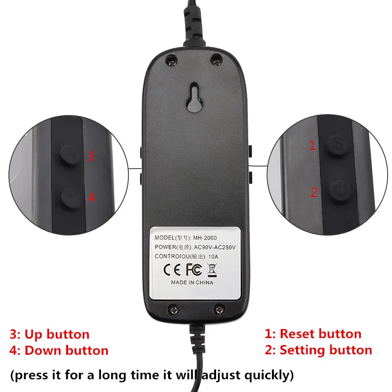 Digital Microcomputer Temperature Controller Heat Cool Switch Socket Thermoregulator Themometer Thermostat AC 220V