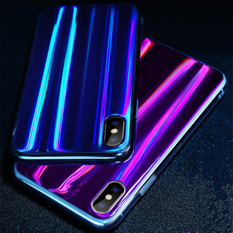 

Luxury Glitter Phone Case For iPhone X XR XS Max Cool Laser Shining Case For iPhone 8 7 6 6S Plus 5 5S SE Soft TPU Silicon Cover