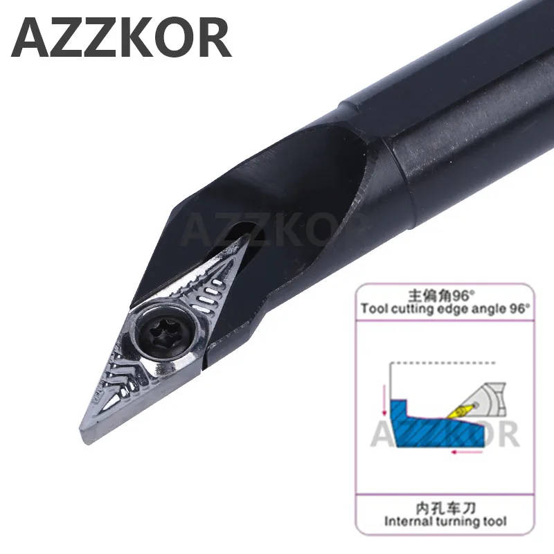 

Internal Turning Tools Cutting Bar S16Q-SVXBL11 Lathe Cutter Wholesale S20R-SVXBR11 Carbide inserts CNC Holder AZZKOR Inner Tool