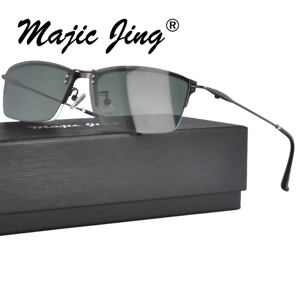 Buy Metal Frames Clip On Sunglasses Half Rim Men