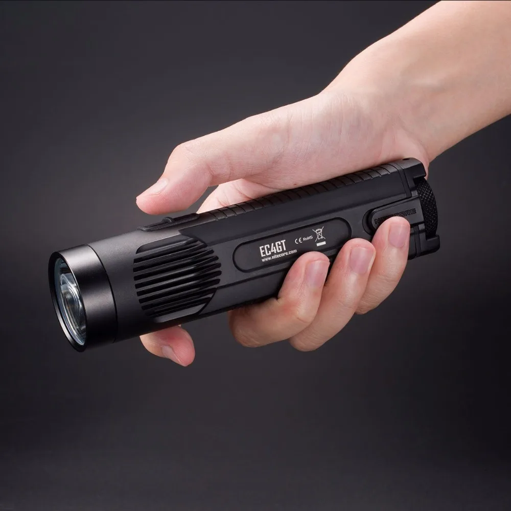 Портативный фонарик NITECORE EC4GT светодиодный фонарь излучатель 1000 лм 2x18650 для охоты
