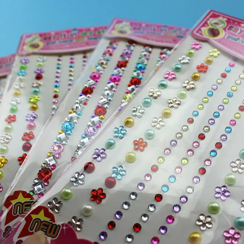 

1 Sheeet Children Acrylic Diamond Sticker DIY For Kids Gift Sticker