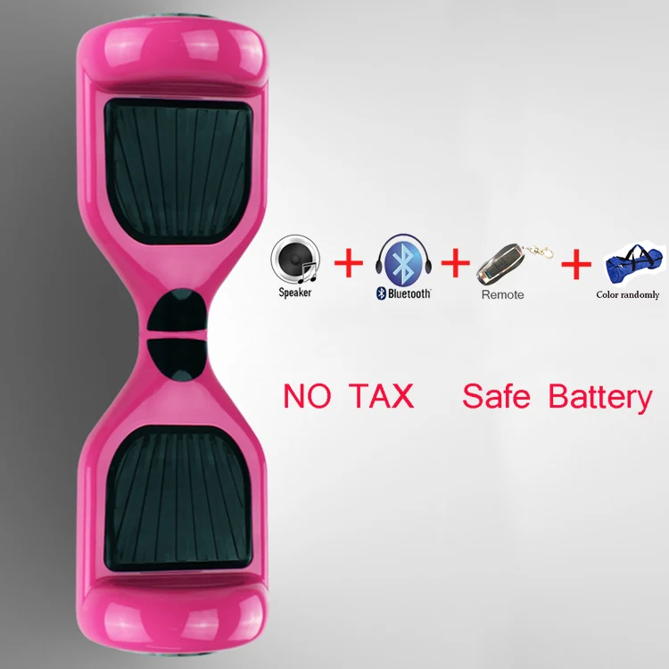 NO TAX pink color motorized stand up segboard giroskuter drift smart balancing Hoverboard with bluetooth music speaker