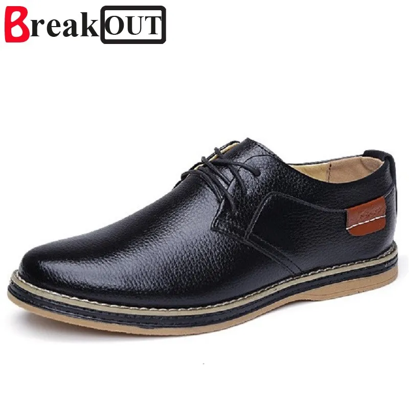 Break Out New Men Oxfords for Men Dress Shoes Business Leather Breathable Spring Summer Men Shoes