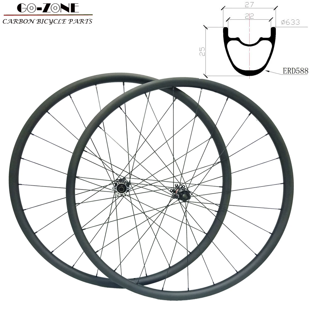 Mtb колеса карбоновые 2" 27 мм ширина 25 мм высота симметричный клинчер бескамерные mtb Колеса 29 Углеродные mtb колеса 29er mtb колеса