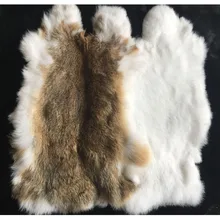 Piel de Conejo auténtica natural venta por pieza completa piel de conejo esponjosa decoración del hogar accesorios de ropa de alta calidad