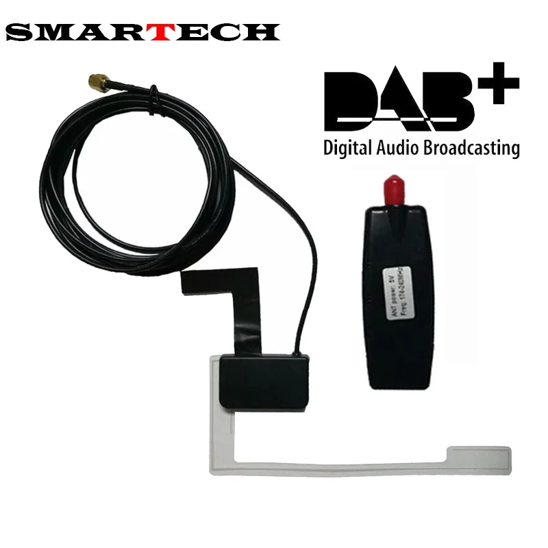 

SMARTECH Universal Android Car Auto Radio Stereo Head Unit DAB+ Receiver Antenna Digital Audio Broadcasting DAB+ USB Antenna