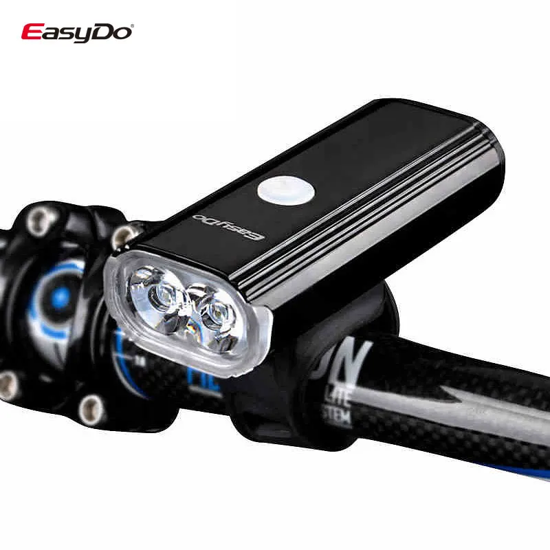 Discount Easydo 1000lumen Bicycle Headlight Dual XGP LED 8 Modes Aluminum Housing 4400mAH Battery Handlebar Front Lamp EL-1110 1