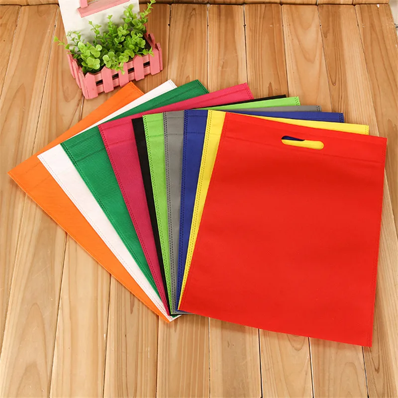 

Non-woven Shopping Bag Flat Pocket Can Be Customized Advertising Tote Bag Spot Three-Dimensional Bag Printing