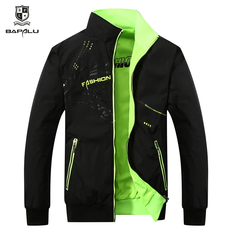Jacket Men Spring Autumn Zipper Embroidery Print Double Surface Brand Jacket Male lapel Casual Slim Jacket Coat 0588 Jacket Men Spring Autumn Zipper Embroidery Print Double Surface Brand Jacket Male lapel Casual Slim Jacket Coat 0588