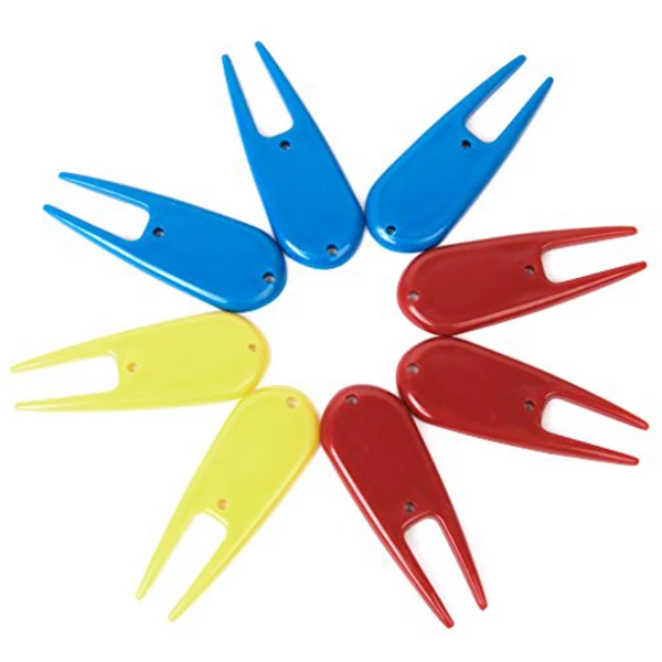 

8pcs Plastic Golf Accessory Divot Tool (Random Color)