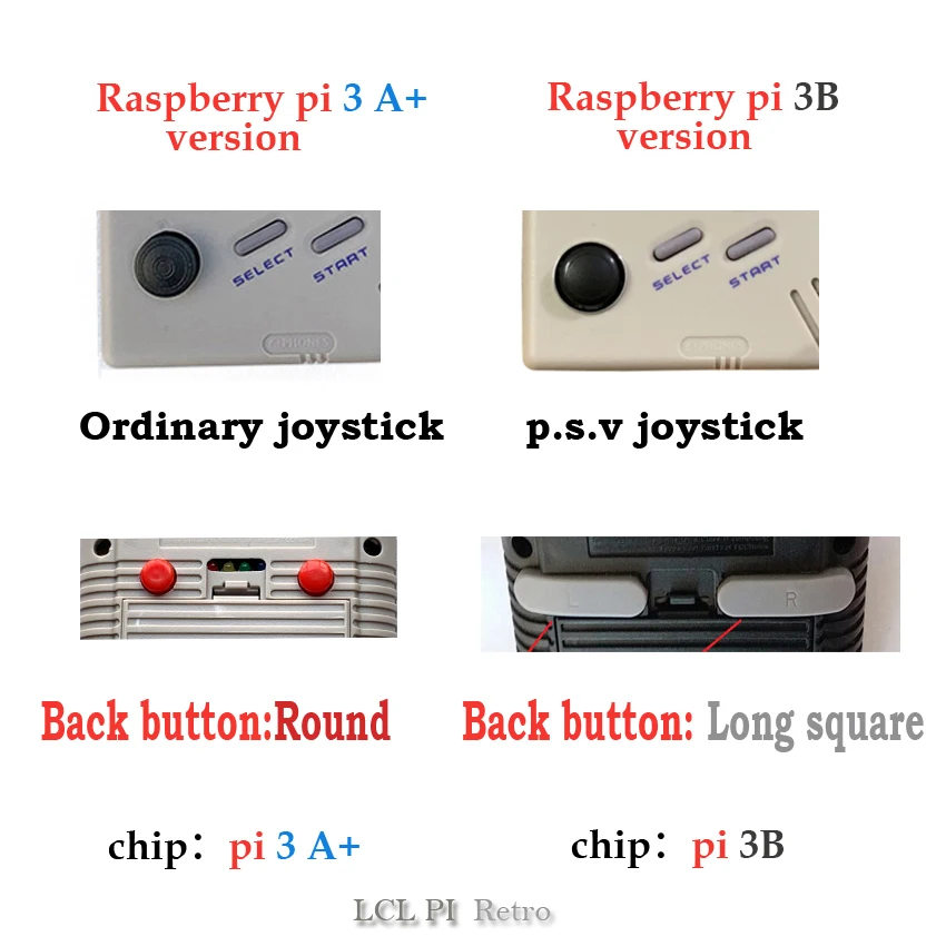  LCL PI Retro Raspberry pi 3 A +/B + consola de Video juegos LCL-Pi-niño 35 pulgadas IPS incorporado