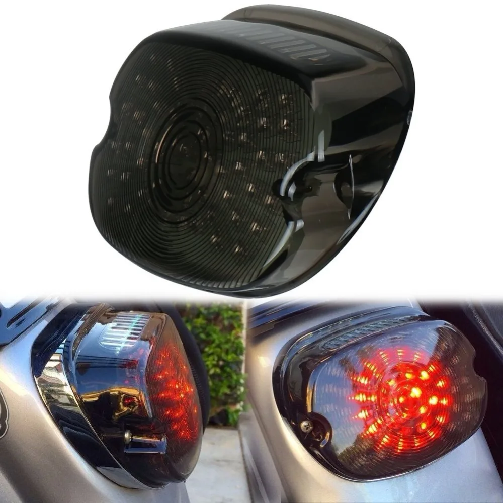 Motorcycle Accessories LED Tail Turn Signal Brake License Plate Integrated Light For Harley Sportster XL883 Dyna Street Bob FXDB (7)