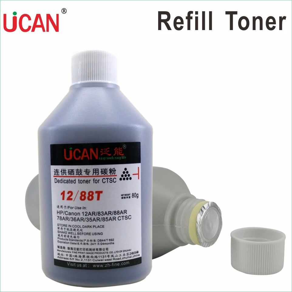 Refill Toner Powder for HP 79A 83A 85A 78A 36A 12A Canon 737 725 712