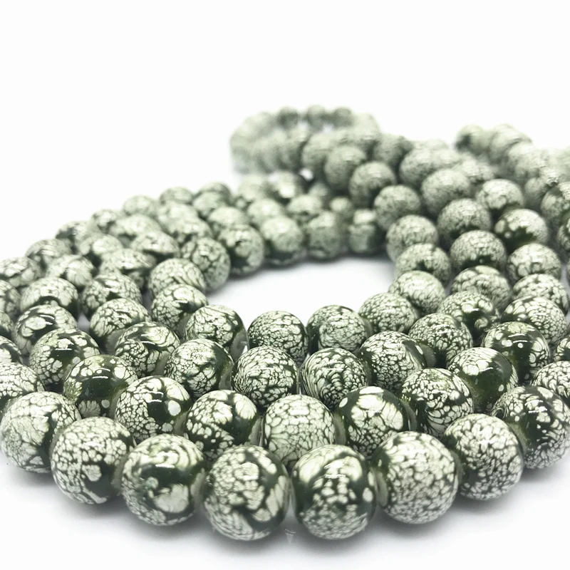 Cuentas De Turquesa Howlite Cruzadas, Color Marrón, Rosa