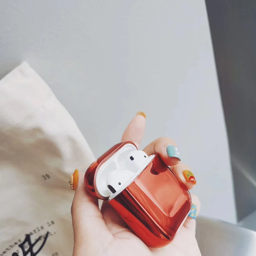 A Ударопрочный защитный чехол для наушники для iPhone AirPods 1-2 гарнитура ударопрочный защитный чехол - Цвет: A