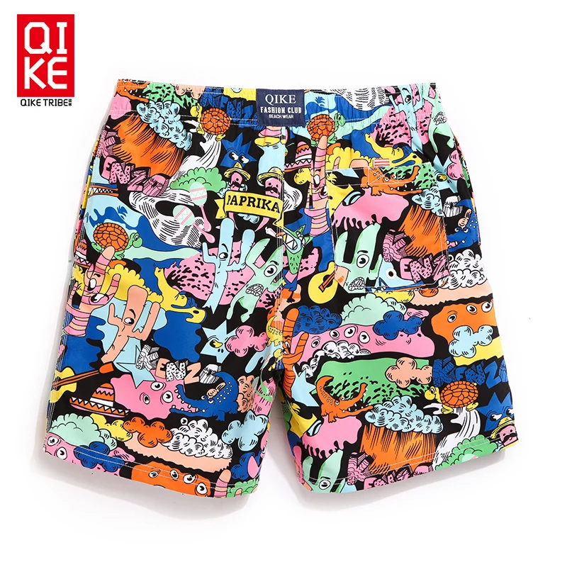 Boardshorts الرجال ملابس العرق شاطئ السباحة القصيرة مجلس تصفح جذوع السباحة سونجا الغمد ياقة الكرتون السباحة