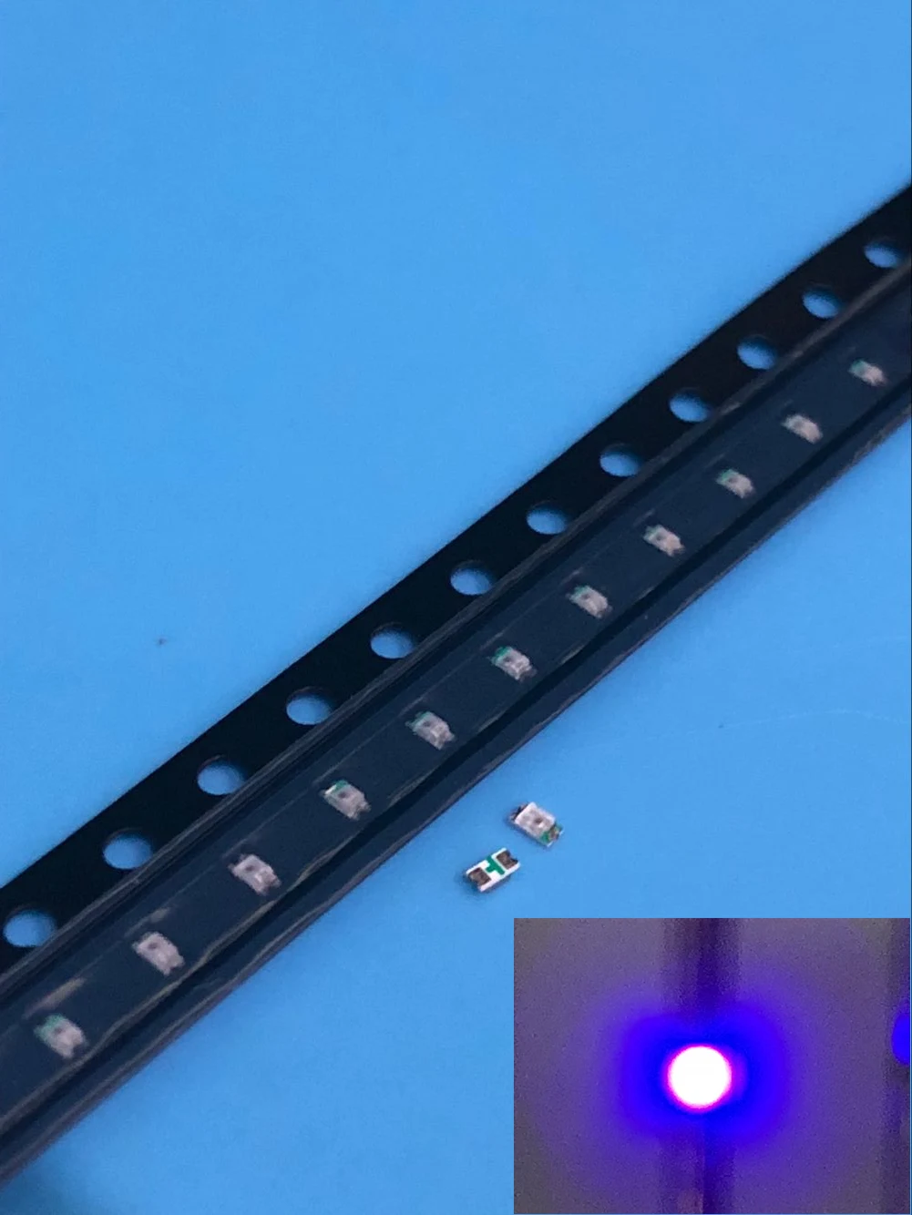 100 шт. ультрафиолетового цвета 0603 SMD SMT супер яркая светодиодная лампа s