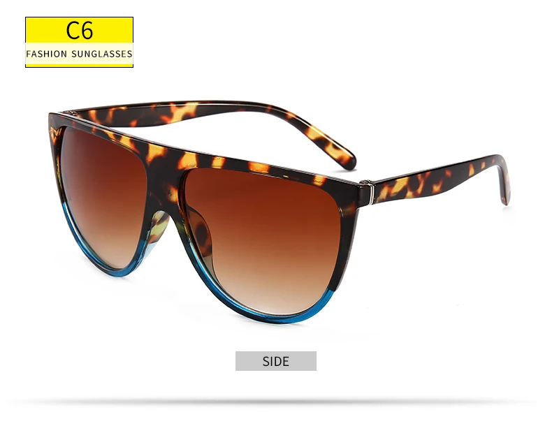 Негабаритных квадратных солнцезащитных очков женские дизайнерские брендовые большие линзы мужские черные солнцезащитные очки женские uv400 прозрачная оправа - Цвет линз: Lblue