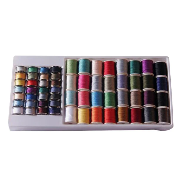 60 Pieces Assorted Sewing Machine Thread Kit Set Sewing Machine Spool  Bobbin Kit Reel Hand Sewing Thread - AliExpress