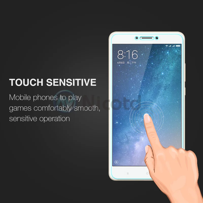 Nicotd For Xiaomi Mi MAX 2 Tempered Glass Transparent 9H Film For Xiaomi Mi MAX2 Screen Protector Film Screen Protective Glass  (6)