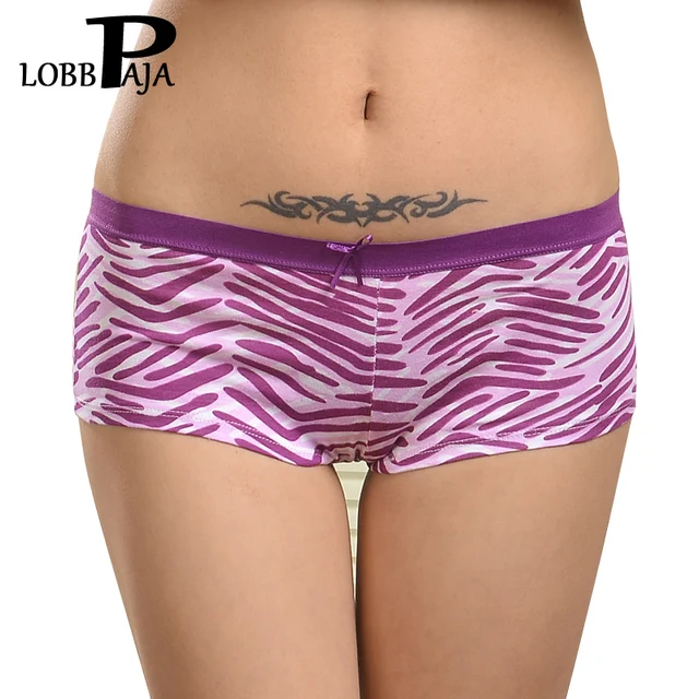 Buy LOBBPAJA Lot 6 pcs Woman Boxers Underwear Cotton