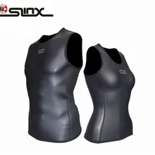 SLINX 2 мм неопреновый жилет для дайвинга для мужчин и женщин переносной гидрокостюм без рукавов куртка костюм для серфинга на лодках одежда для плавания и снорклинга
