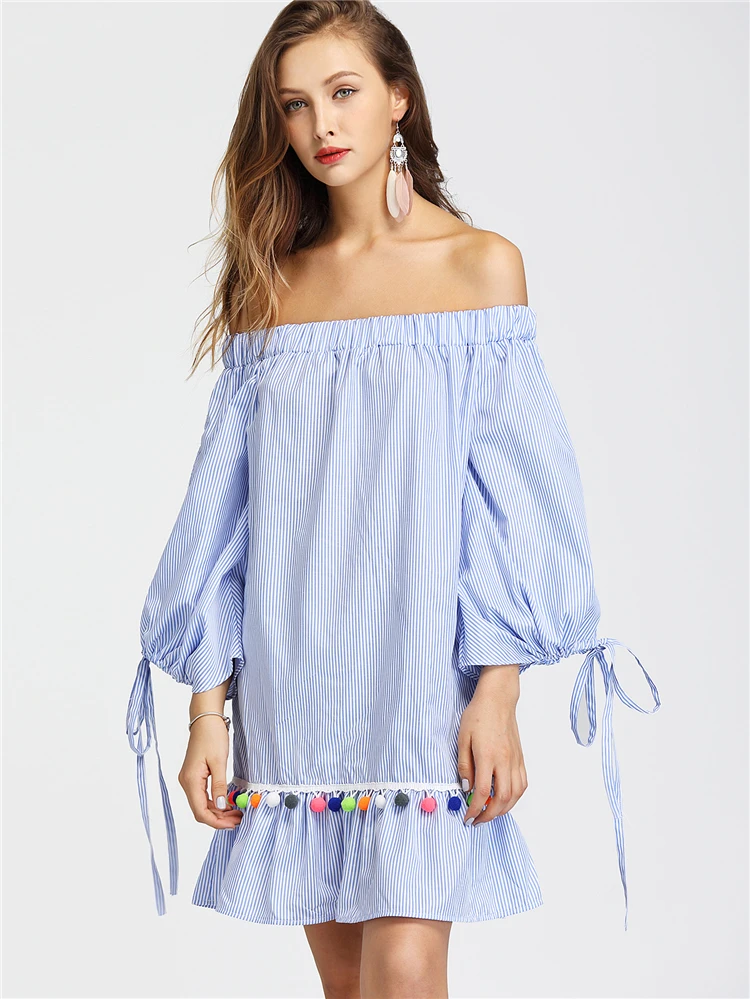 Off the Shoulder Shift Dress (1)