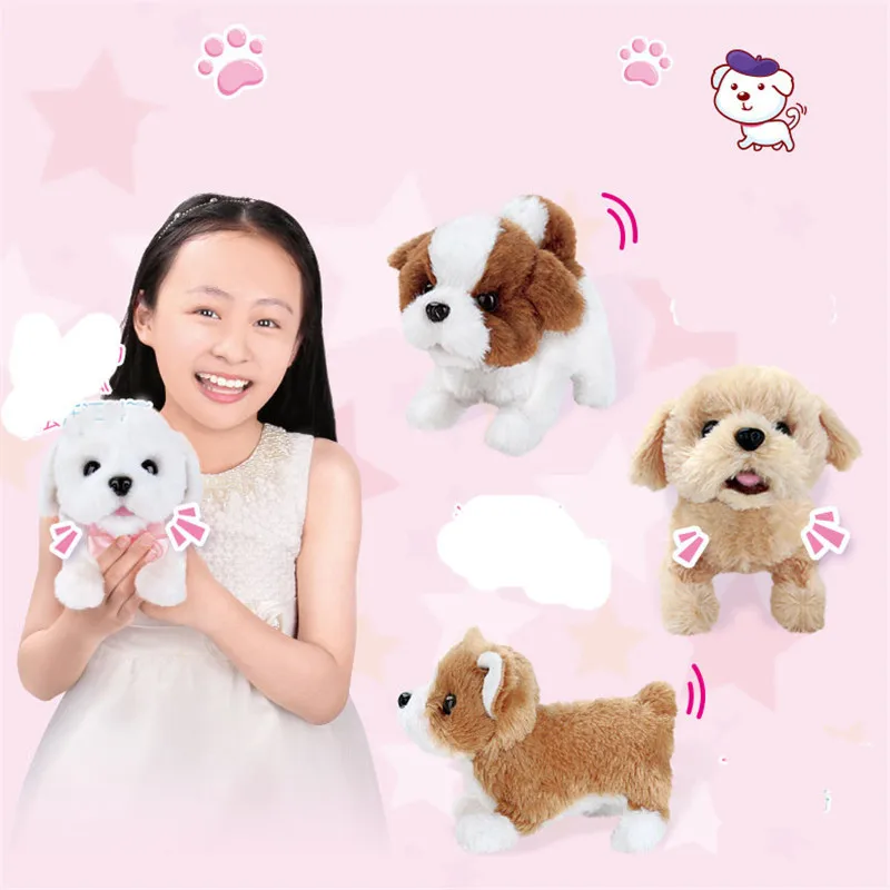 Puppy Dog Baby Toddler Walking Electric Intelligent Machine Golden Hair Plush Pets Dog Toy for Children's Birthday Gifts Puppy Dog Baby Toddler Walking Electric Intelligent Machine Golden Hair Plush Pets Dog Toy for Children's Birthday Gifts