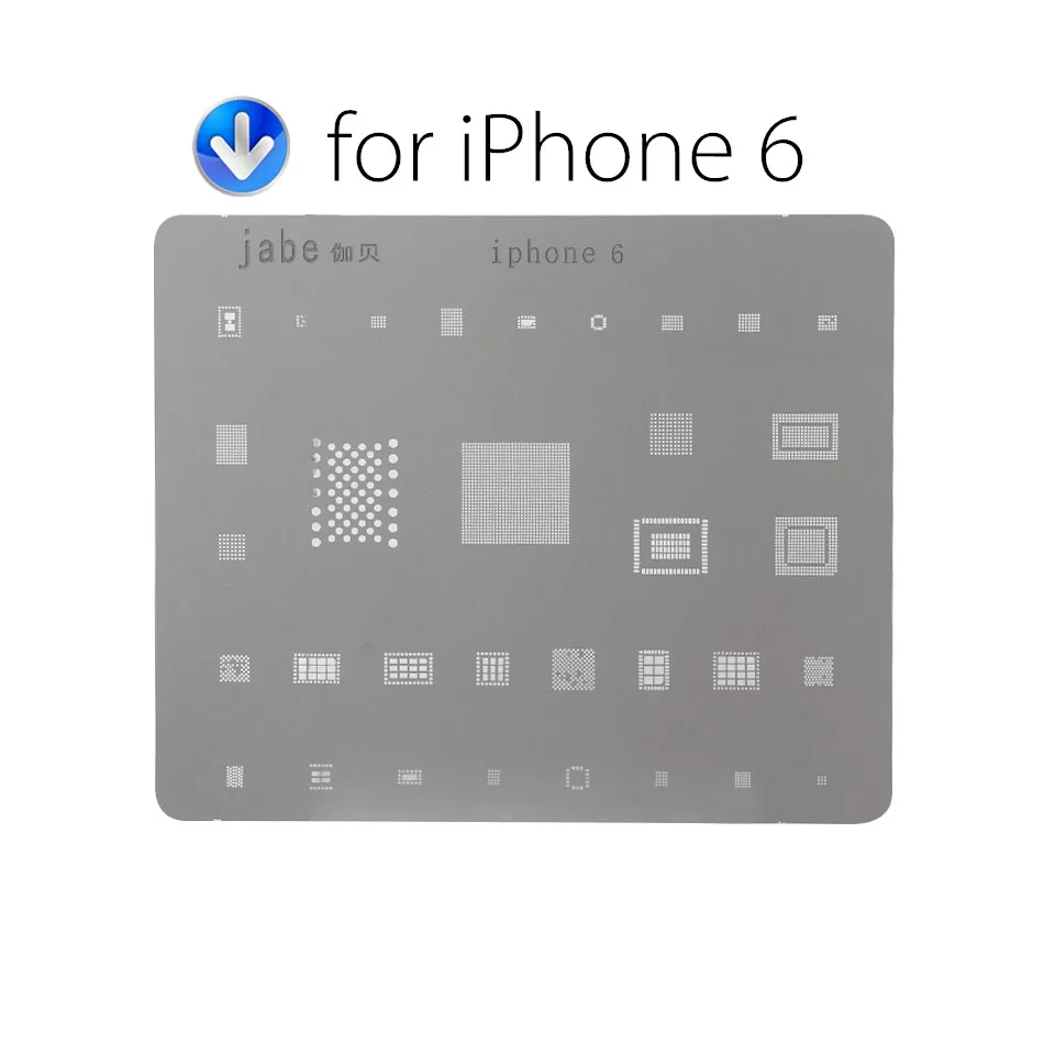 DIYFIX телефон ремонт логической платы инструмент для iPhone 7 6s 6 5S 5 материнская плата IC чип мяч пайка сетка из нержавеющей стали - Цвет: for iPhone 6
