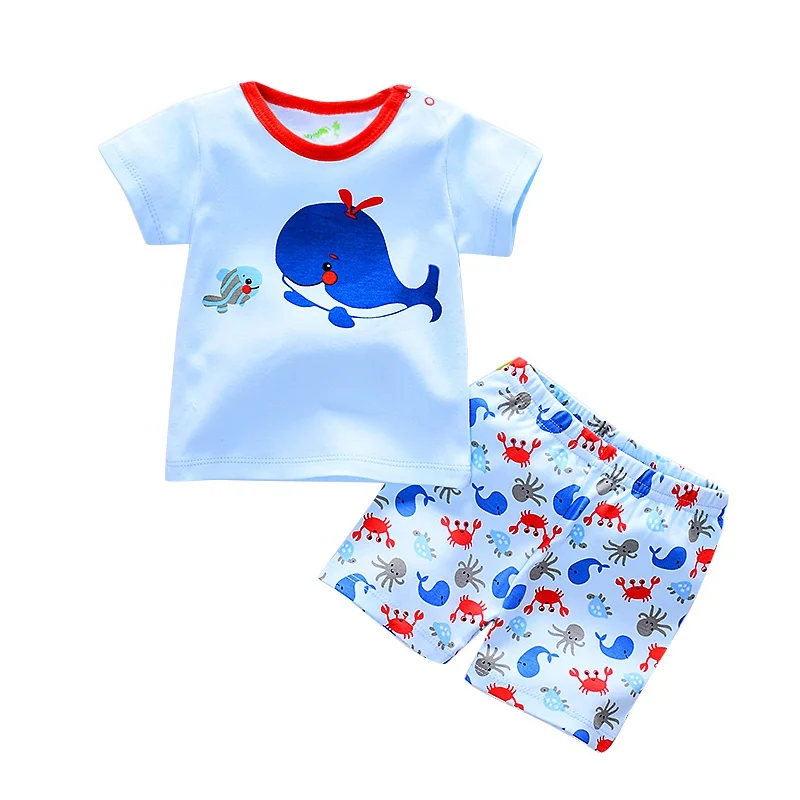 2 шт. детский хлопковый комплект одежды футболка и штаны|baby clothing|summer baby clothingbaby