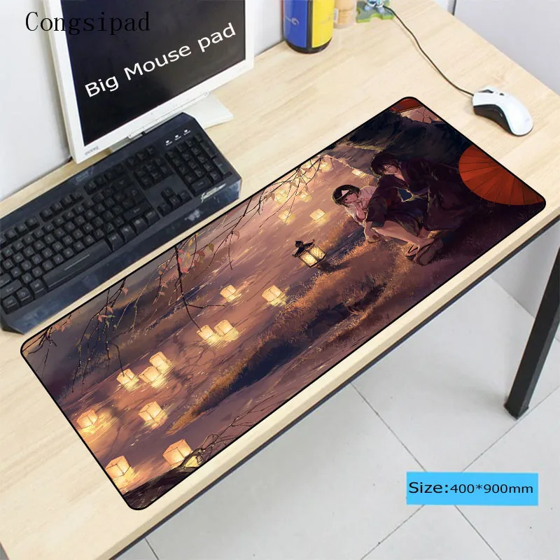  Congsipad 900*400MM large ONE PIECE DIY Popular Japanese Anime Large Lock Edge mouse pad for CSGO D