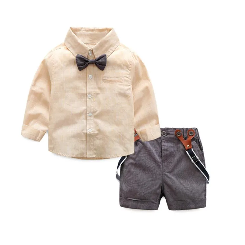 

2017 Hot Sale baby boys wedding clothes Kids Summer Clothing Children Baby Boys T-shirts Tops+Pants Outfits vetement enfant