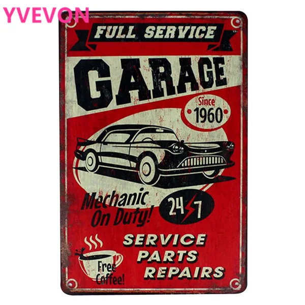 m "Garage Rules" Неоновая жестяная вывеска автомобиля Винтаж Декор механик пластины ремонт таблички леди мотор плакат для дома стены искусства 20x30 см - Цвет: m
