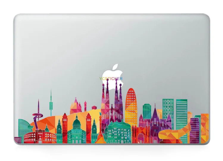 DIY индивидуальная наклейка для ноутбука Наклейка против царапин для Macbook Pro retina Air 12 13 15 дюймов мультфильм компьютер защитная кожа - Цвет: 07