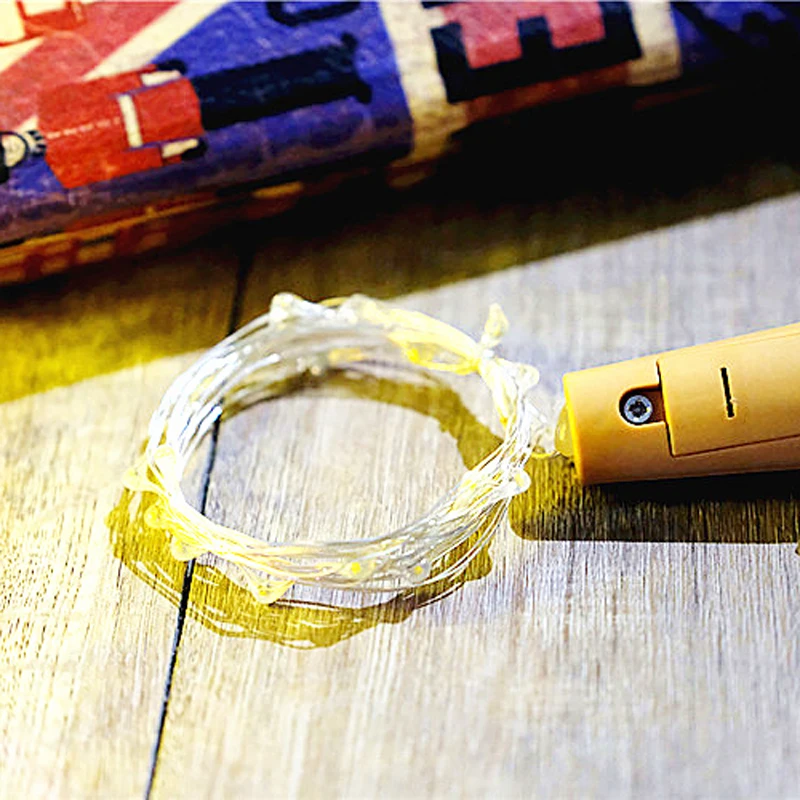 colorful wine bottle and string light 2