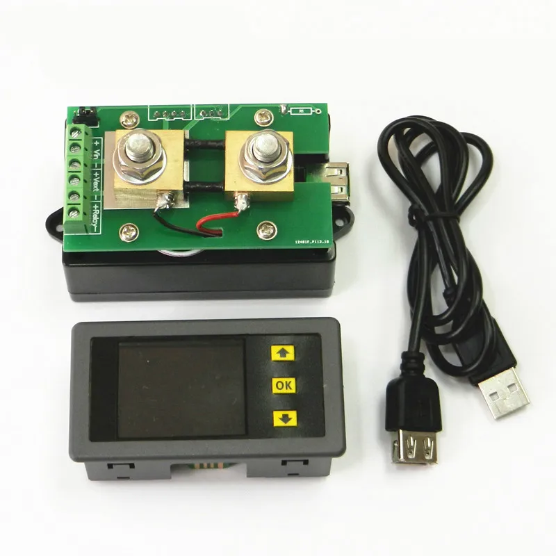 

120V 100A colorful multifunction wireless LCD voltage current meters ammeter capacity watt-hour Wh table power meter coulometer