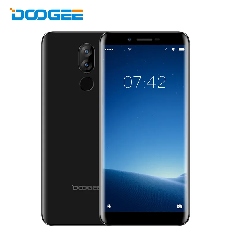 В наличии Doogee X60L 4G LTE Dual Sim мобильный телефон 5,5 дюймов 18:9 Смартфон Android 7,0 Nougat 2 + 16 Сотовый телефон со сканером отпечатков пальцев 3300 мАч